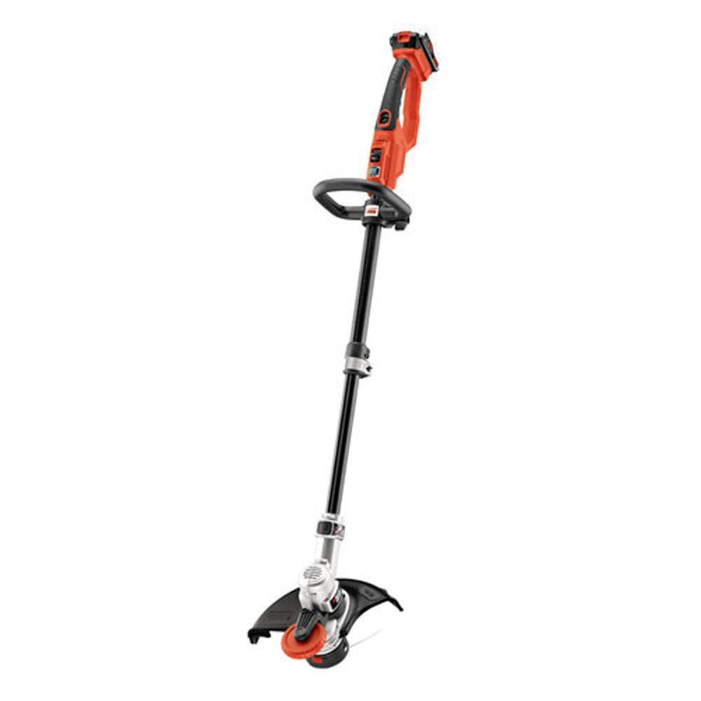 BLACK+DECKER EASYFEED 20-volt Max 12-in Straight Cordless String Trimmer with Edger Capability (Battery Included)