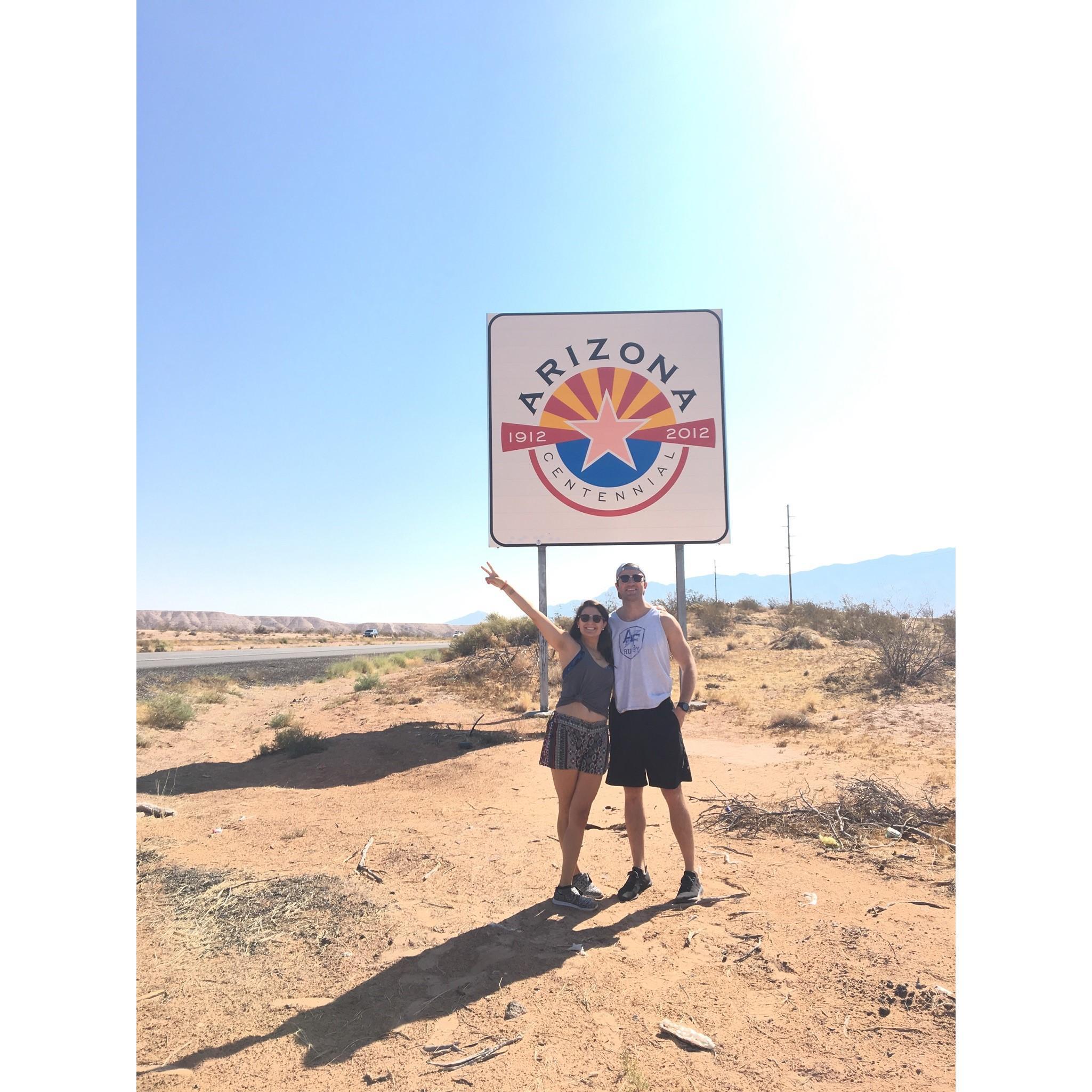 Nevada/Arizona border on the way to Zion National Park