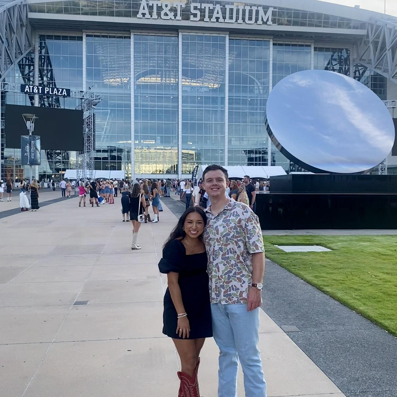 Our first concert together, to see Zach Bryan. We had the best time!