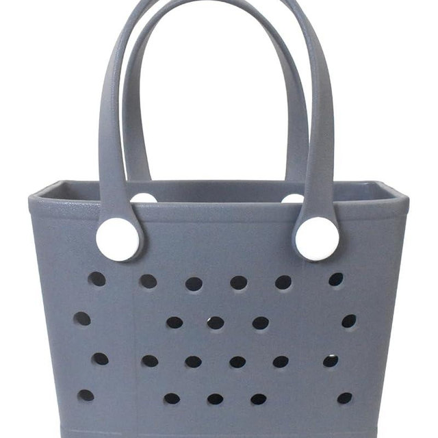 Addoklm Lightweight Extra large Rubber Beach Bag Small mini Tote Bag for Gym Waterproof medium Open Handbag for Pool Sports