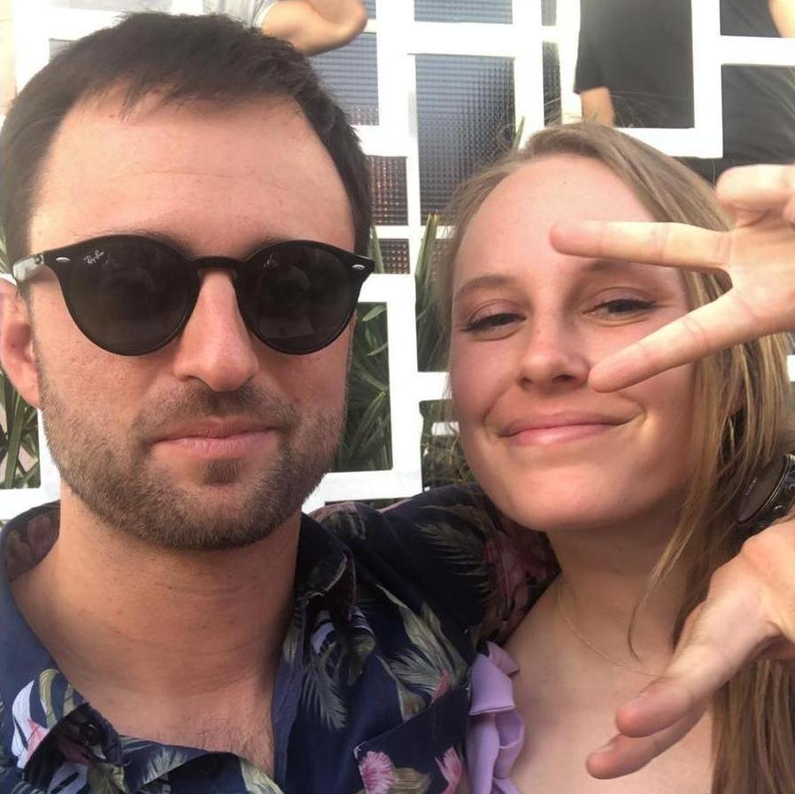 The day before Mario and Katie  became official at Lost and Found on May 28, 2019.