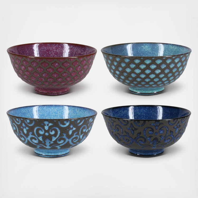 BIA Cordon Bleu, Ooh La La Arabella Assorted Bowl, Set of 4 | Zola
