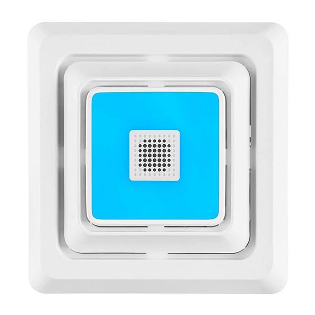Broan-NuTone FG800RGBS ChromaComfort Quick Install Bathroom Exhaust Fan Upgrade Cover/Grille With Sensonic Bluetooth Speaker, White