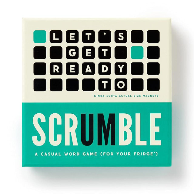 Brass Monkey Scrumble – Word Making Magnetic Fridge Game with Instruction Book