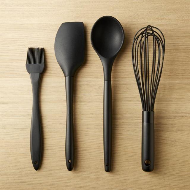 Black Silicone Kitchen Utensils