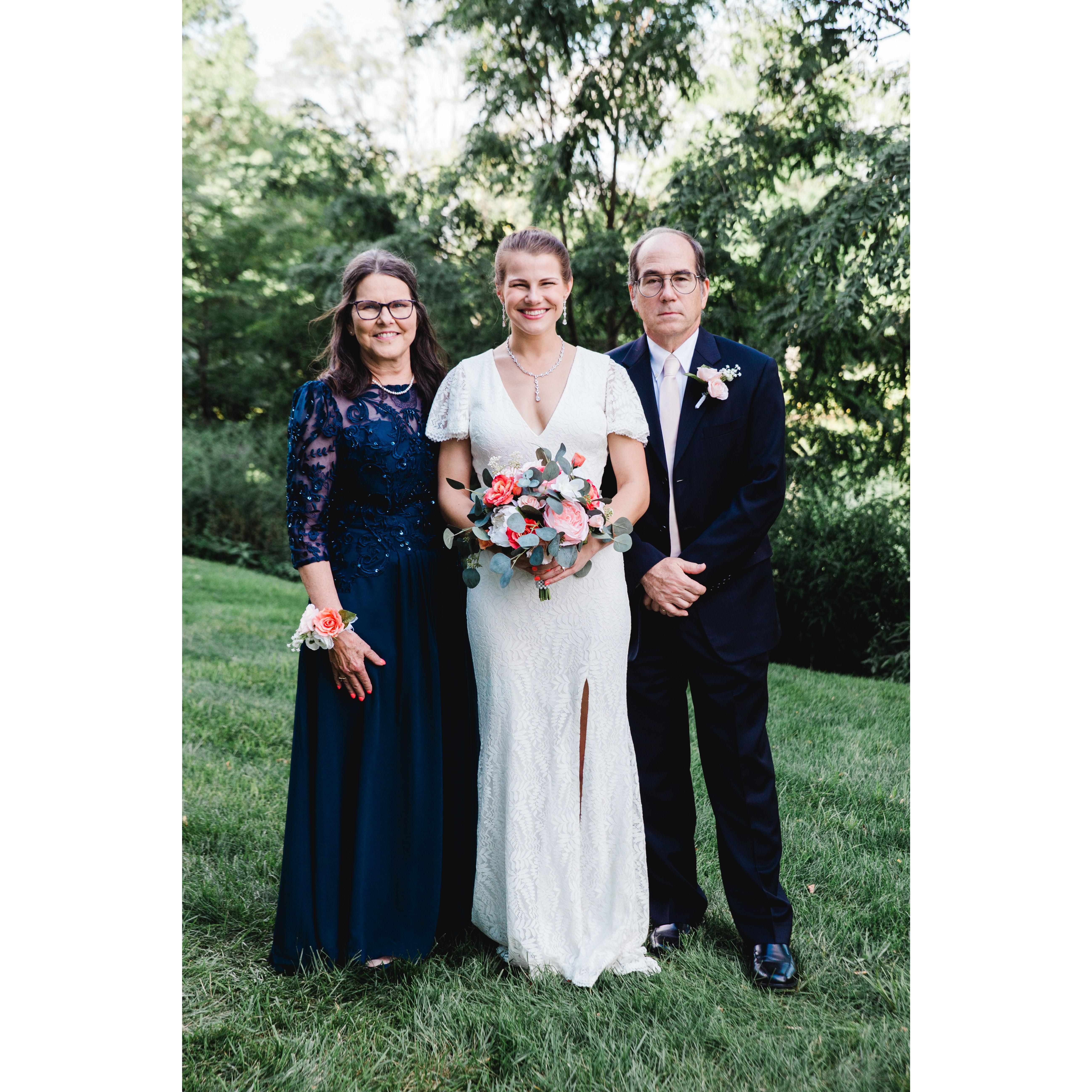 with Bill and Debbie - Valerie's parents
