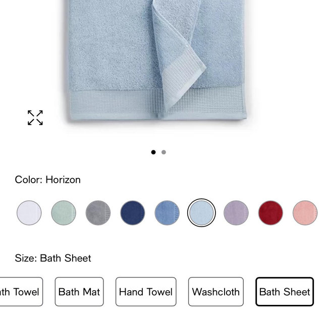 Signature Bath Sheet, 33" x 64", Color Horizon Bath Sheet