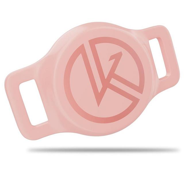 Kitty Kompass Tile Sticker Cat Collar Holder: The Smallest, Lightest, and Most Comfortable Tracking Case for Cats - Track Your Pet with iPhone Samsung Android Device - GPS for Boy Girl Kittens (Pink)