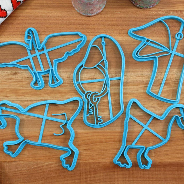Crazy Goose Cookie Cutters - Flapping Goose, Honking Goose, Key Goose, Stabby Goose - Goose Gift Idea