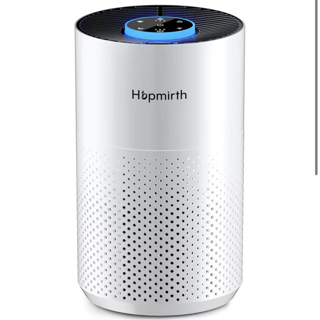 Upgraded Air Purifiers for Bedroom & Home with H14 True HEPA Filter, Covers Up to 1280ft², 360° Air Intake, Quiet Pet Air Purifier, Fragrance & Timer, Removes Smoke,Pet Dander & Pollen,White