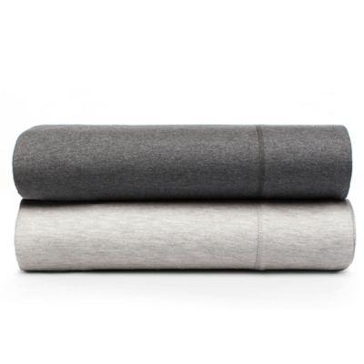 Calvin Klein Modern Cotton Body Solid King Fitted Sheet in Grey