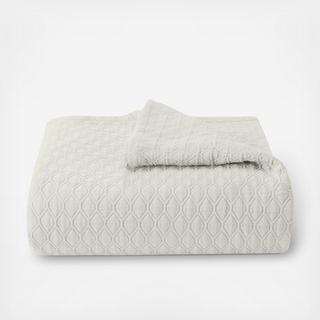 Puckered Diamond Matelasse Coverlet