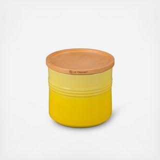 Medium Canister with Wood Lid