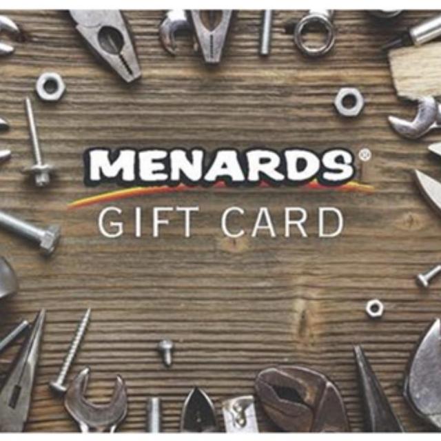 Menards gift card