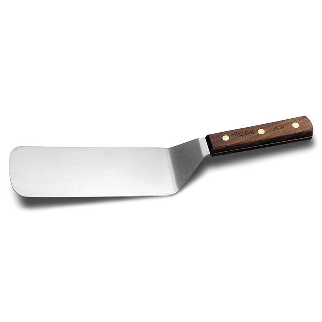 Dexter Russell 2388 Traditional (16381) Cake Turner, 8" x 3", Offset, high-Carbon Steel, Walnut Handle, Made in USA‌‍​​‌‌​​‍​​‌‌‌‌​‍​‌​​‌​‍​​‌‌‌‌‍​​‌‌‌‌‍​​‌‌​​‍​​‌‌‌‌‍​​‌​‌‌‍​​​‌‌‌‍​​‌‌​​‍​​‌​‌‌