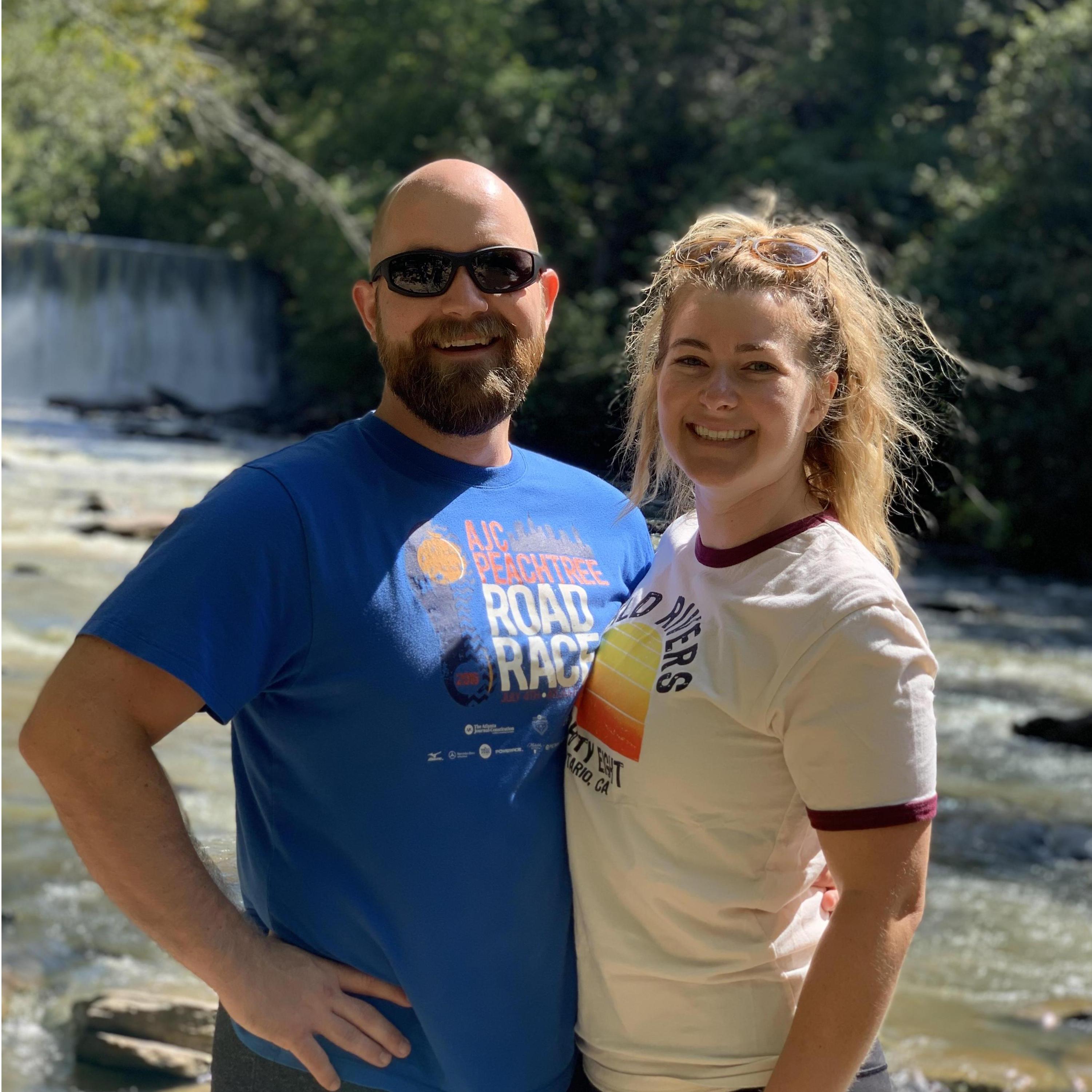 Hiking at our favorite spot in Roswell