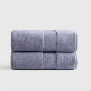 Classic Organic Turkish Cotton Bath Towel (Set of 2) - Twilight Blue