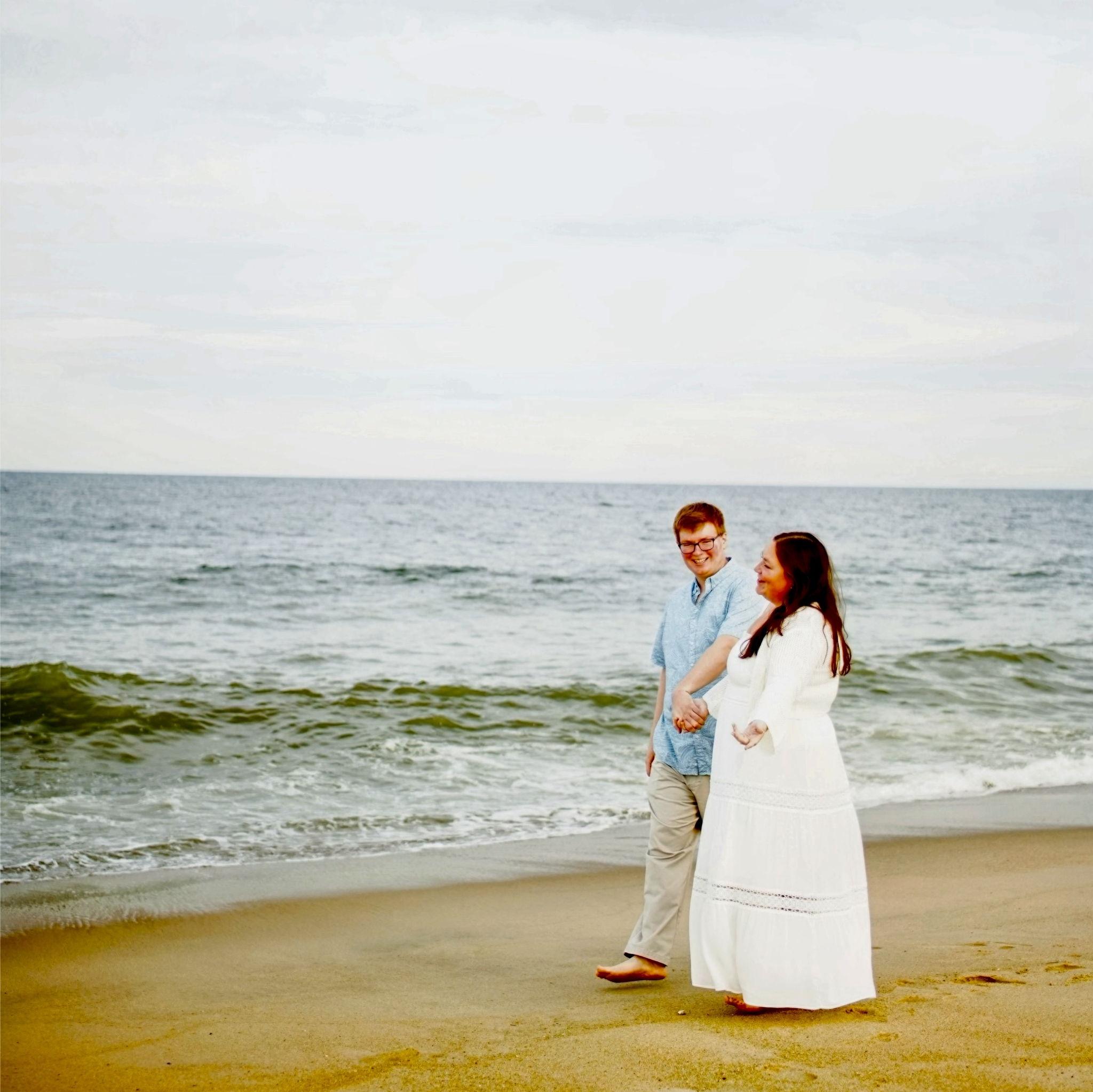 Strolling along the shore down in NJ