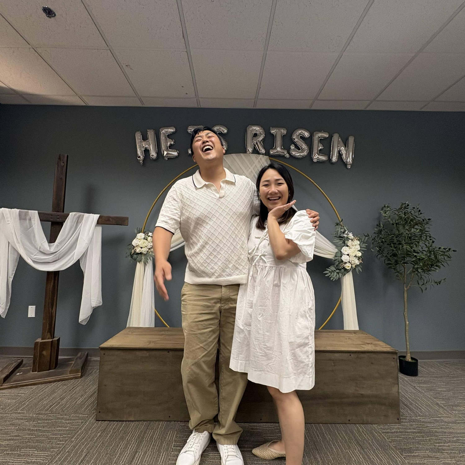 Big belly laughs because Jesus is risen!