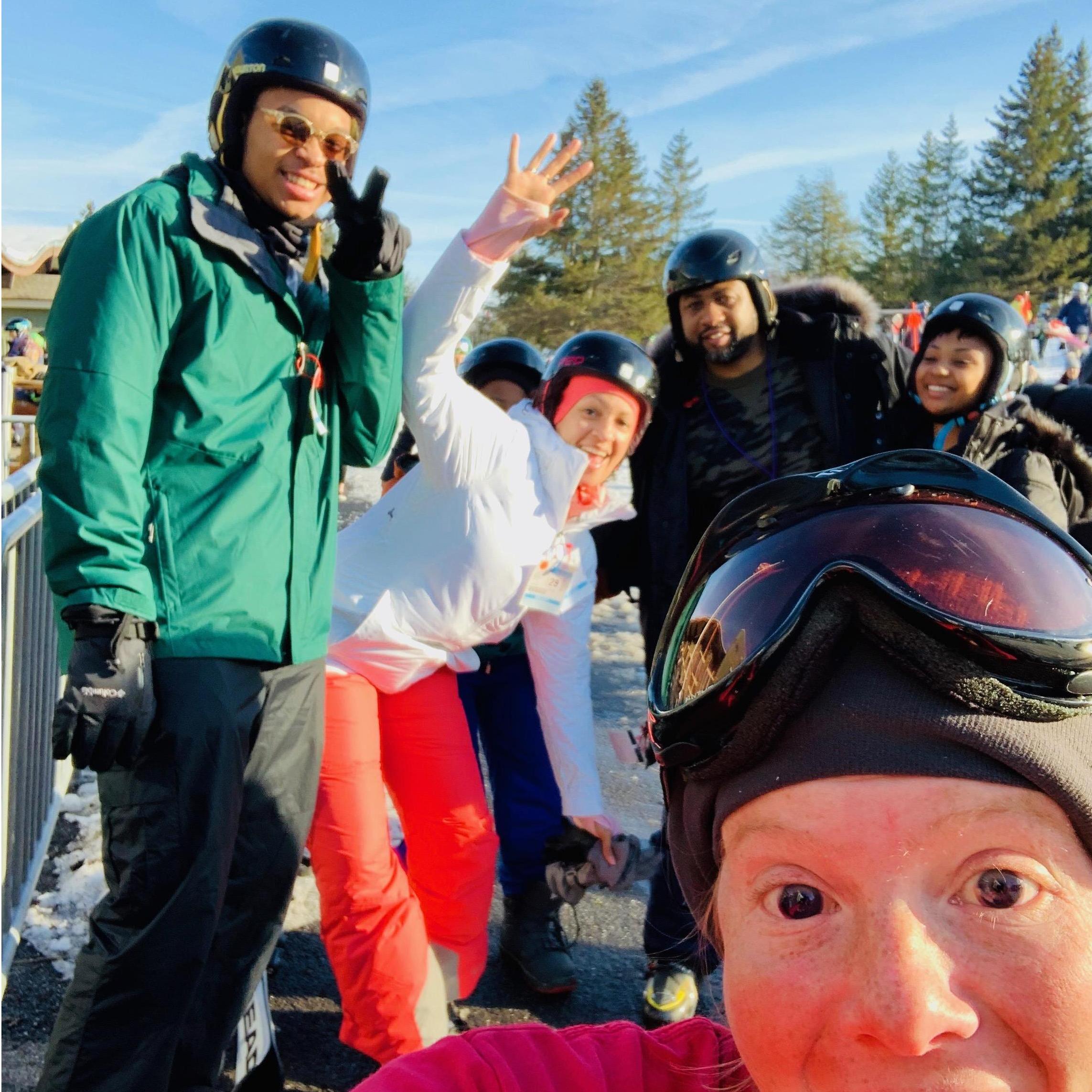 We ski! Well, THEY ski. I go for the photo ops.