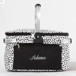 Monogrammed Insulated Picnic Basket