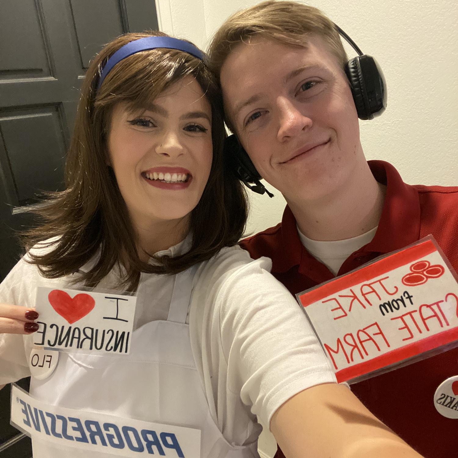 Flo and Jake from State Farm - Halloween 2024
