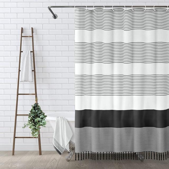  Awellife Boho Sage Green Shower Curtain for Bathroom