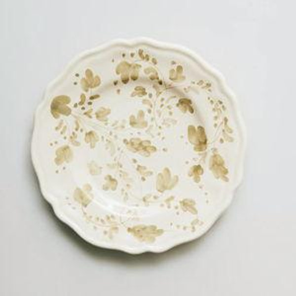 Flora Side Plate, Ecru