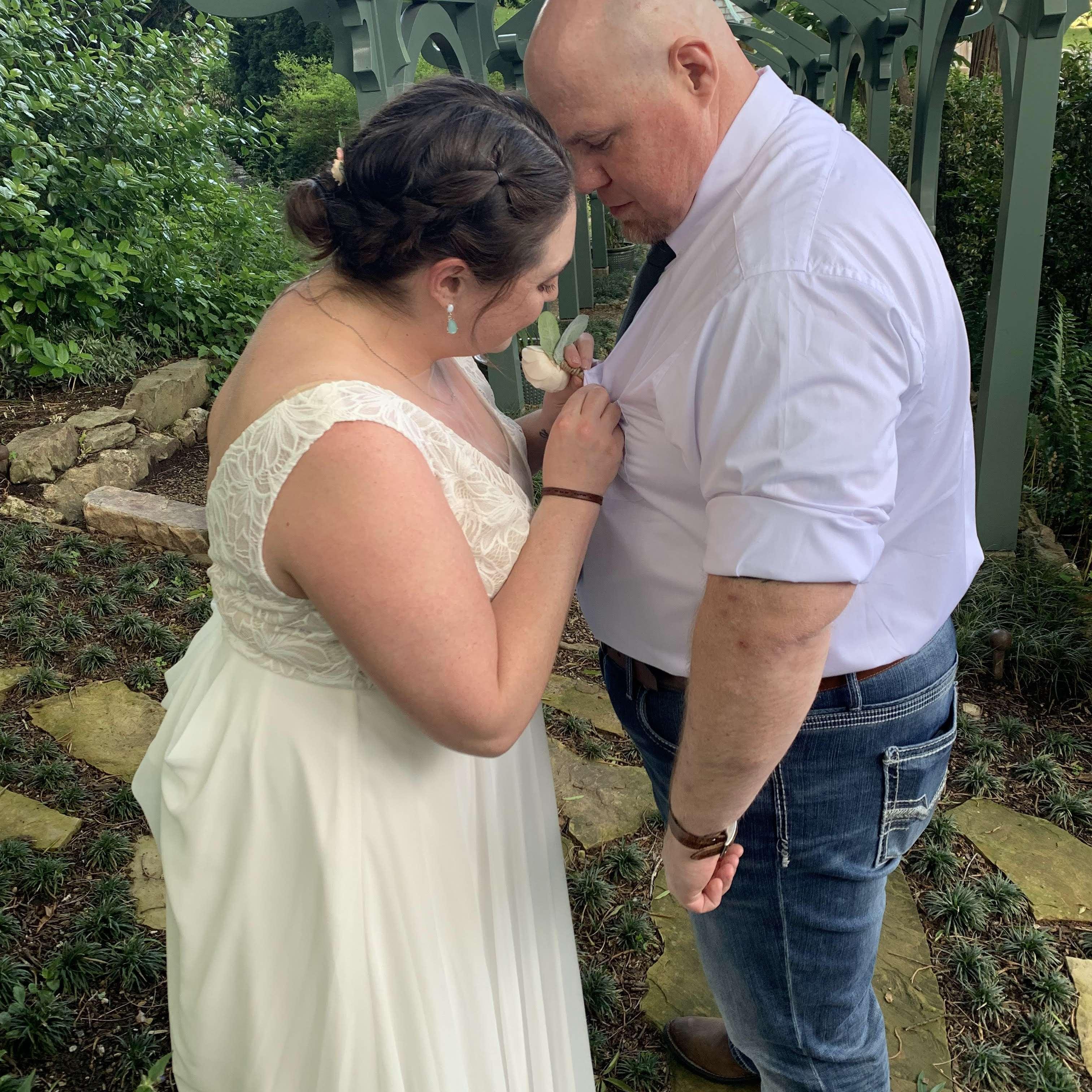 Tim's boutonniere