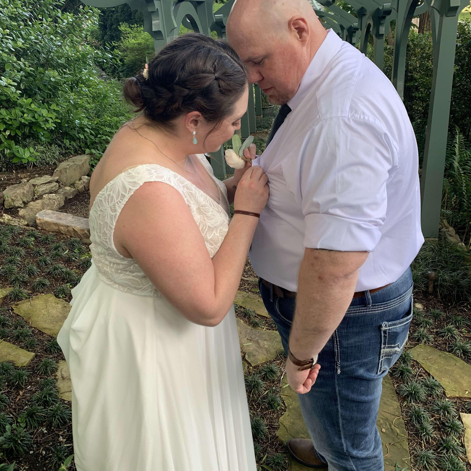 Tim's boutonniere