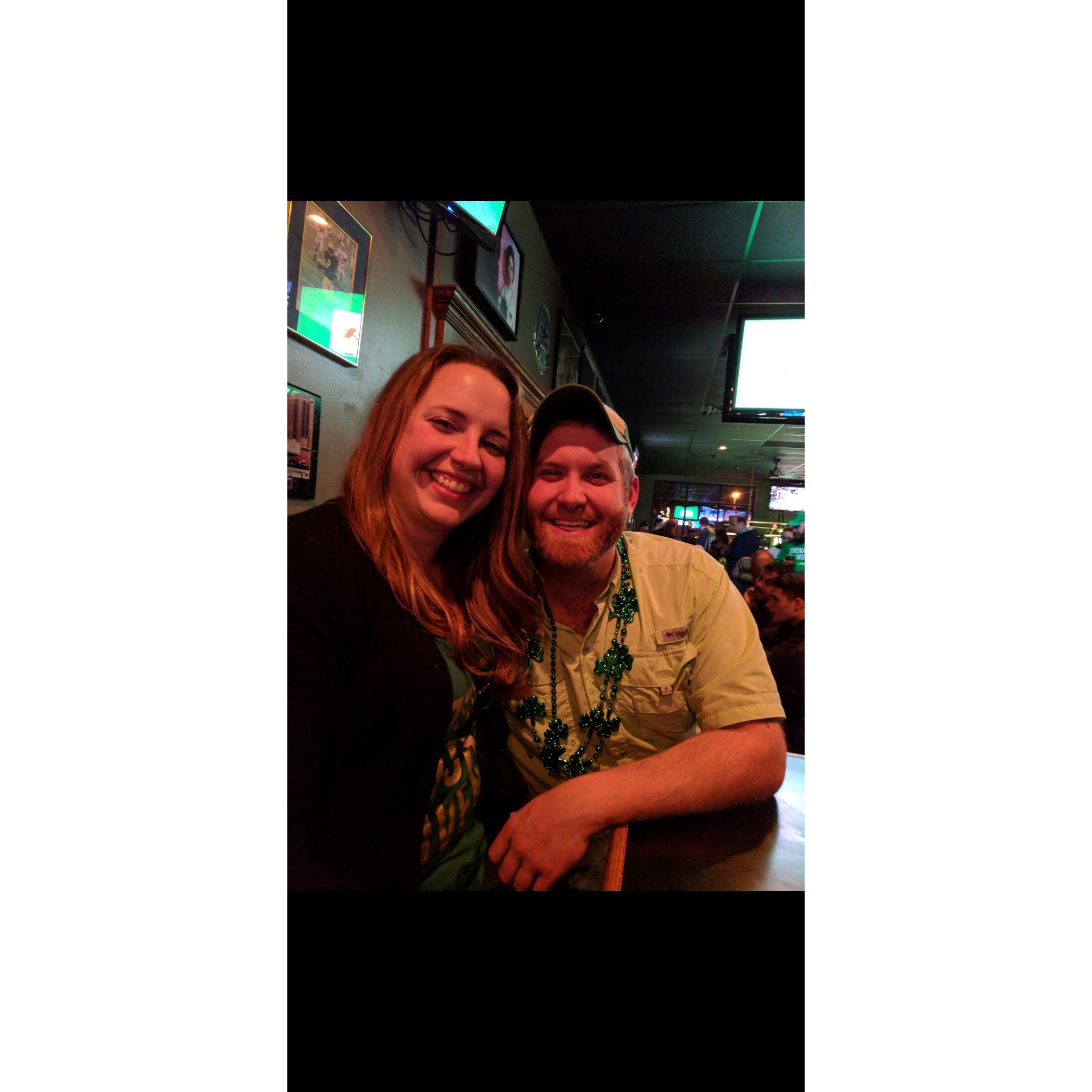 First photo together/first St. Patrick's day togeher