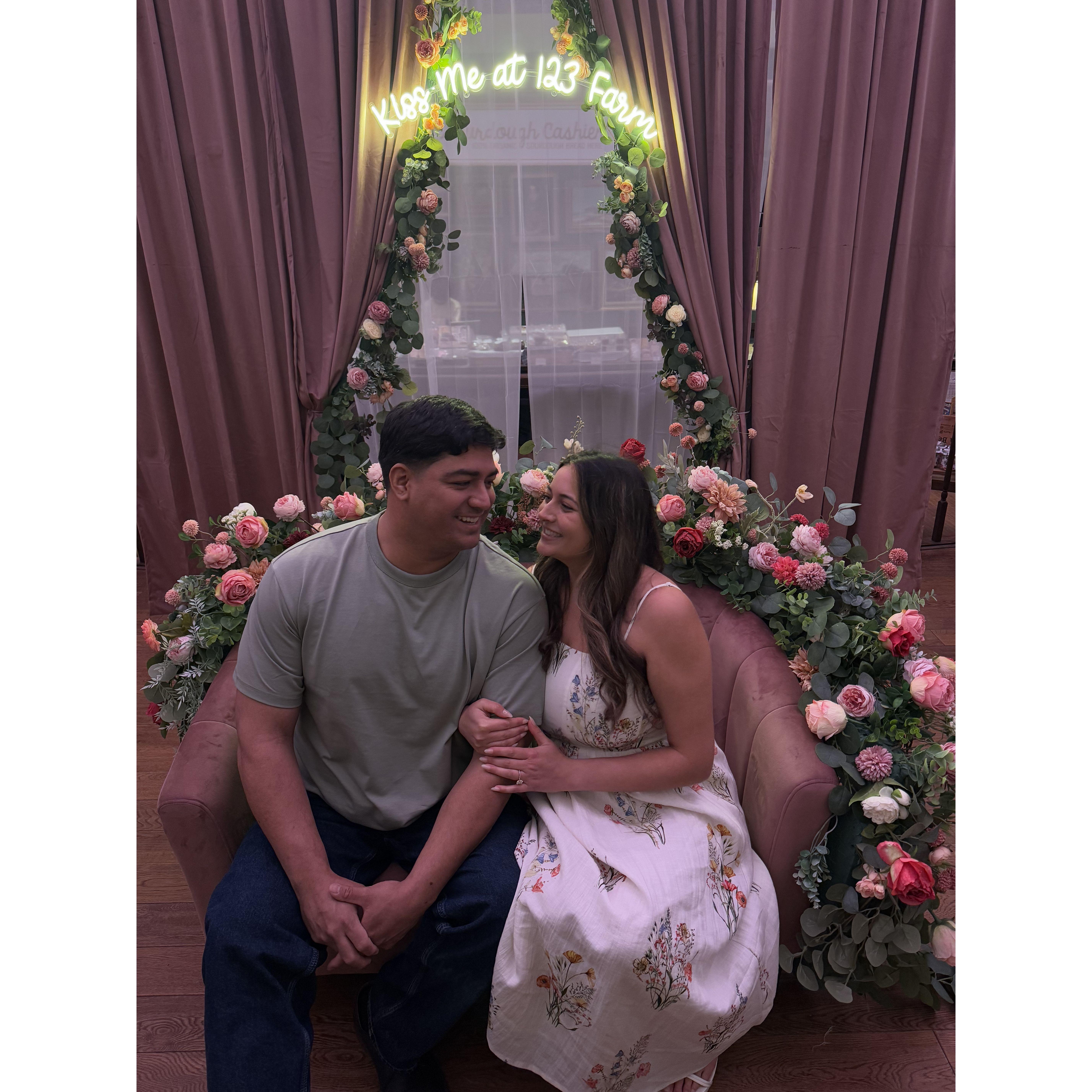 Our first and last Valentine's as an engaged couple!