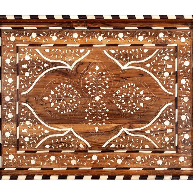 Ivory Wood & Bone-Inlay Tray
