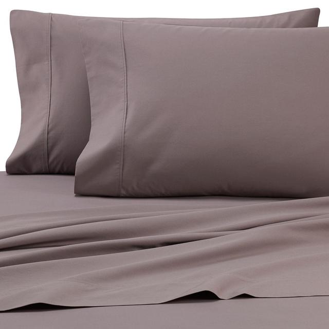 Heartland® HomeGrown™ 325-Thread-Count Cotton Percale King Flat Sheet in Grey