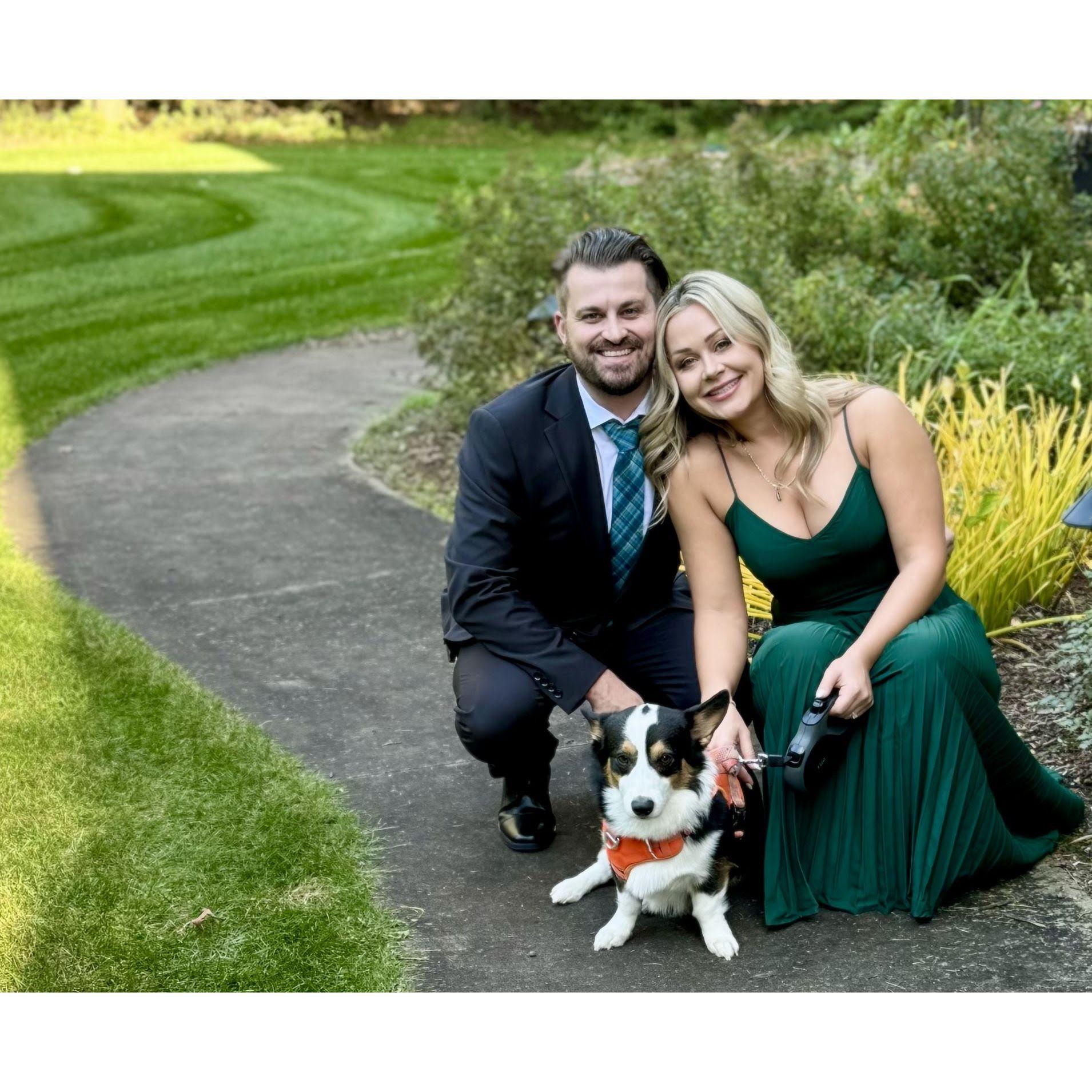 Before Madison and Cameron's wedding.