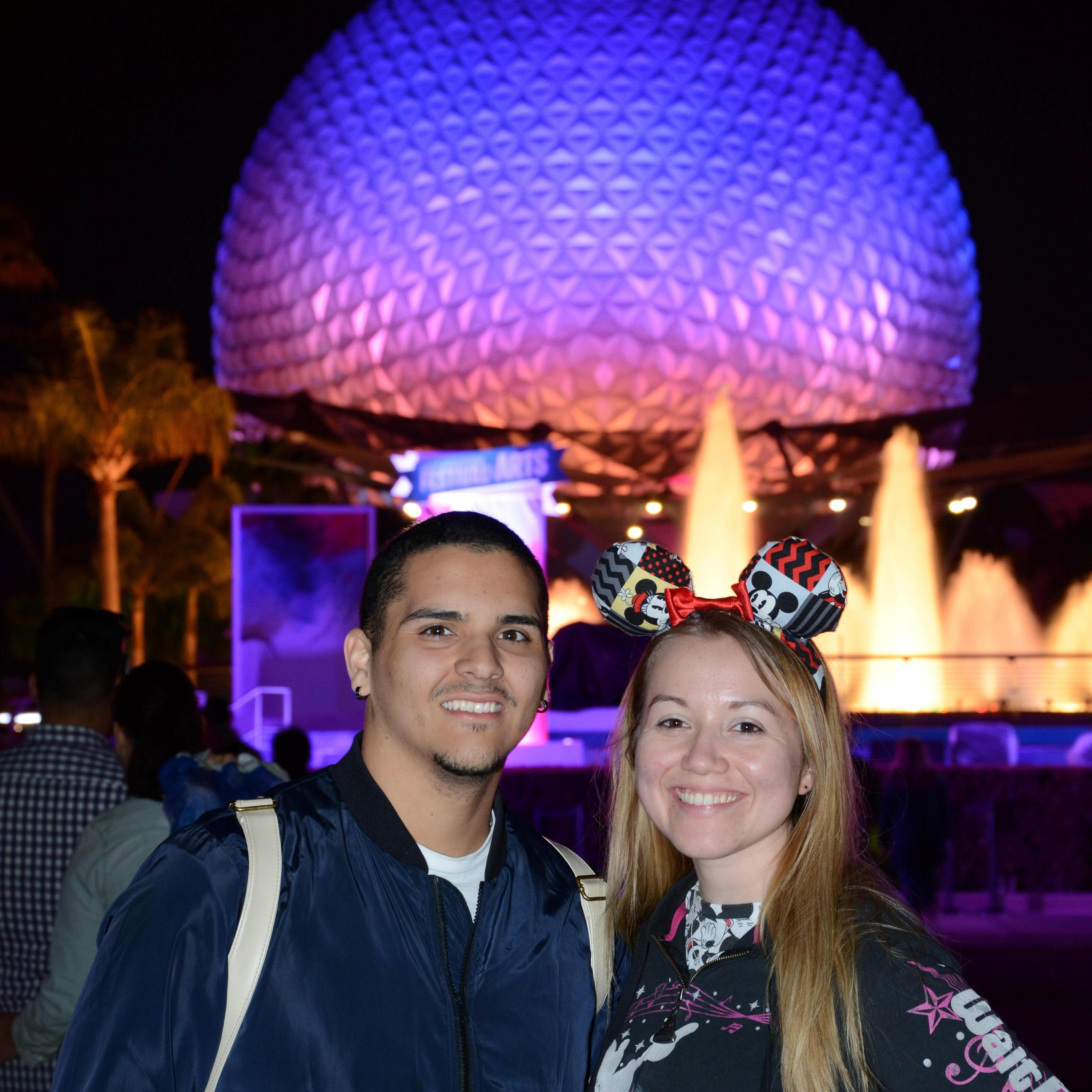 Our first time at Disney together