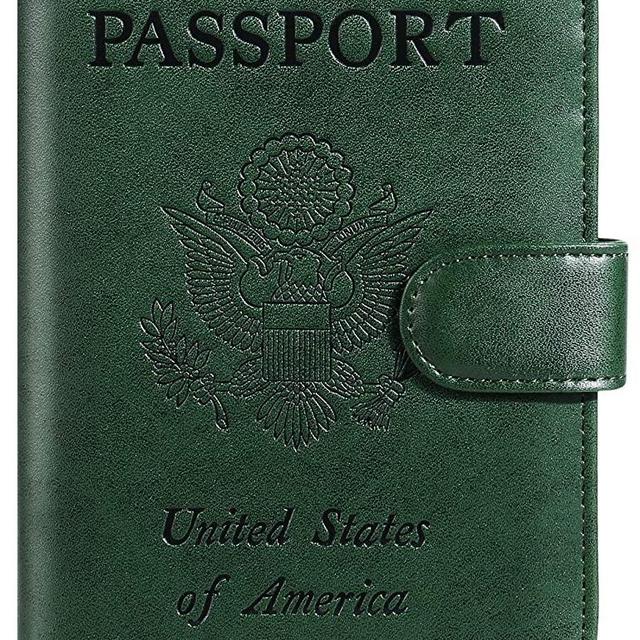 Passport Holder Cover Wallet RFID Blocking Leather Card Case Travel Accessories for Women Men