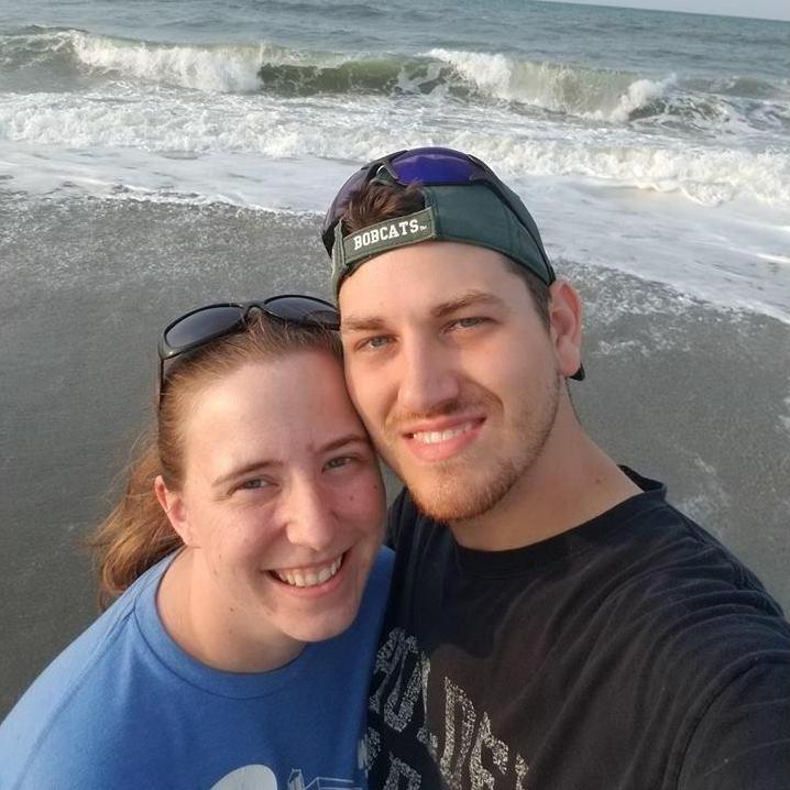 My first time at the beach! Walking in the morning at Holden Beach. 7.12.18