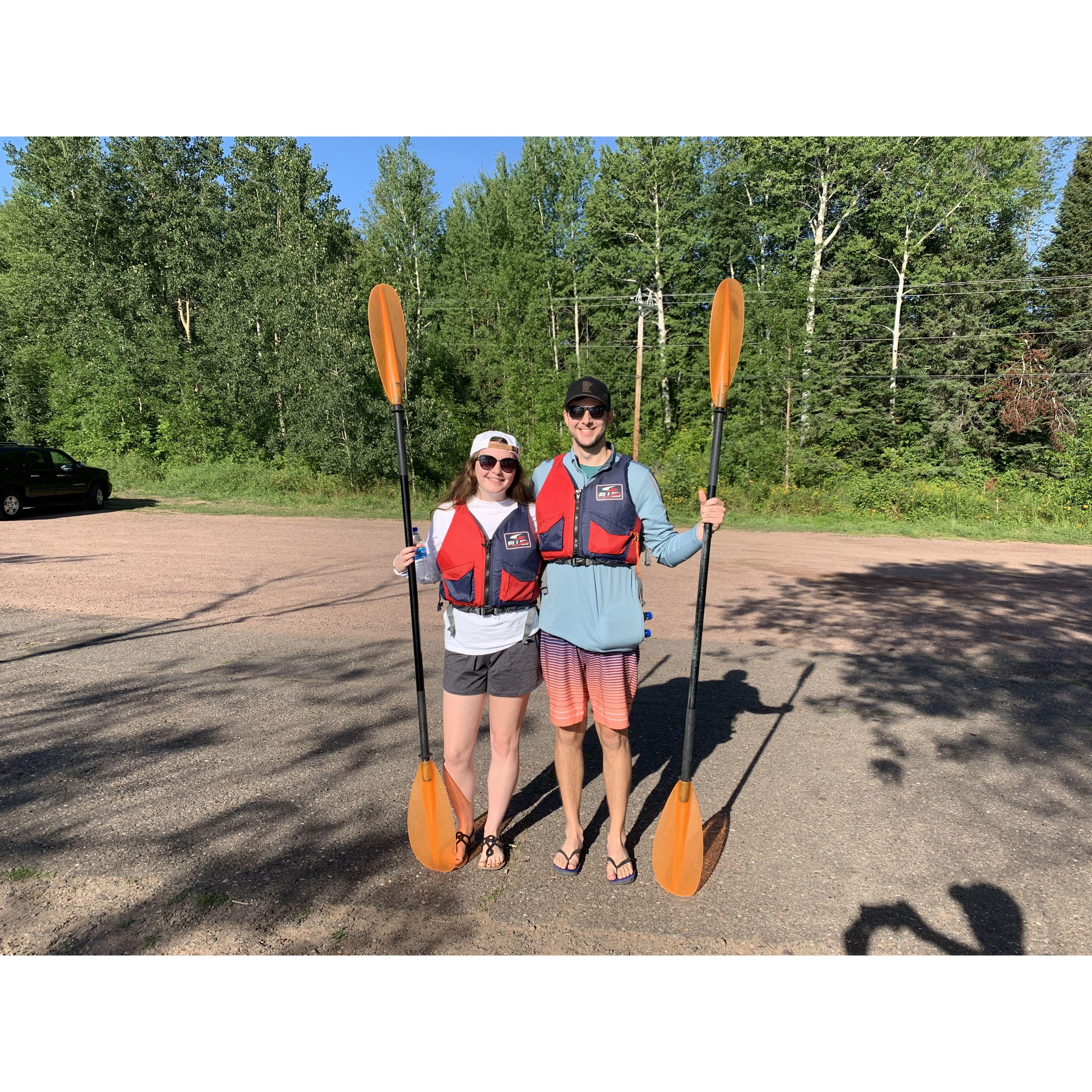 Apostle Islands trip! We went kayaking through "sea" caves!