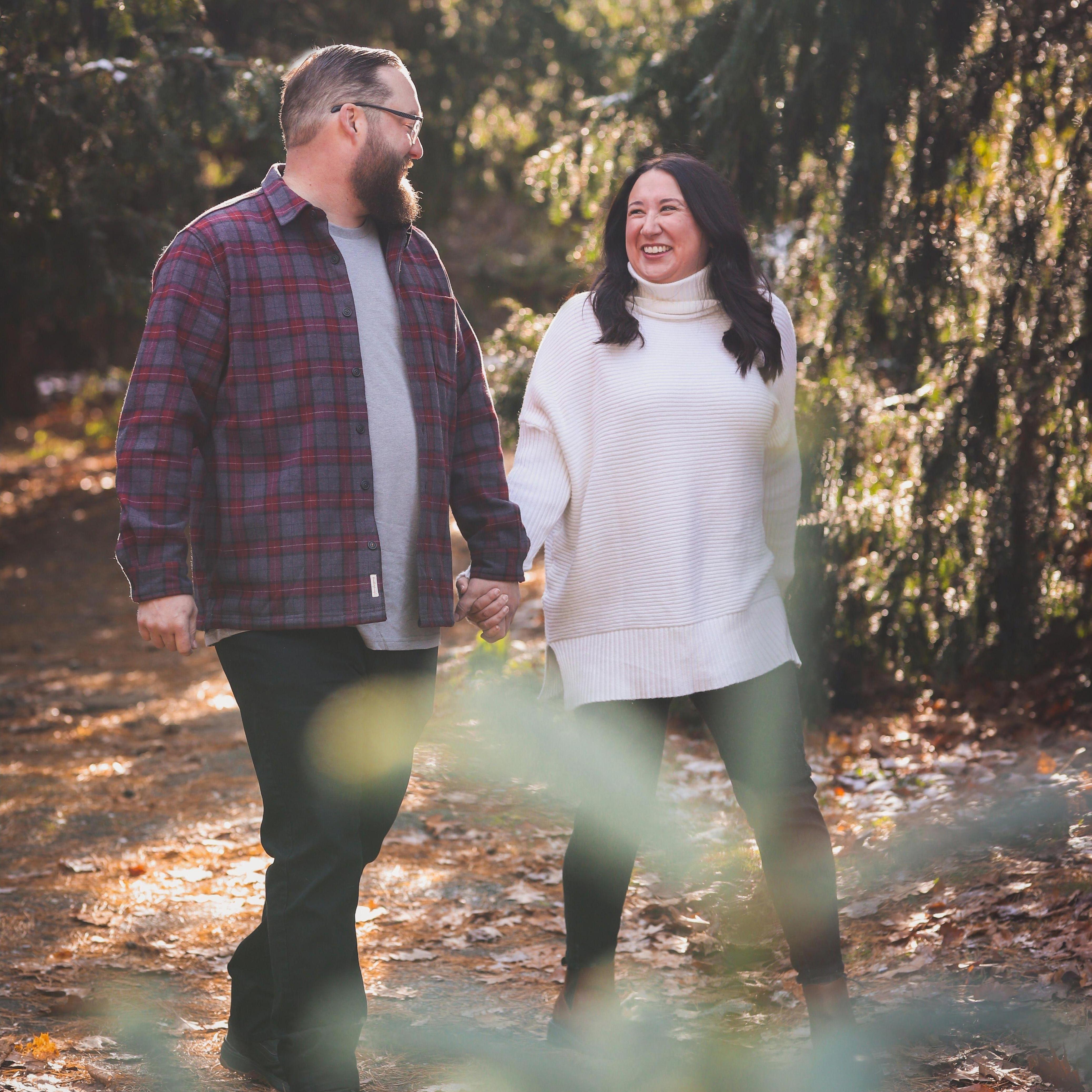 Engagement photos - it was freezing that day!