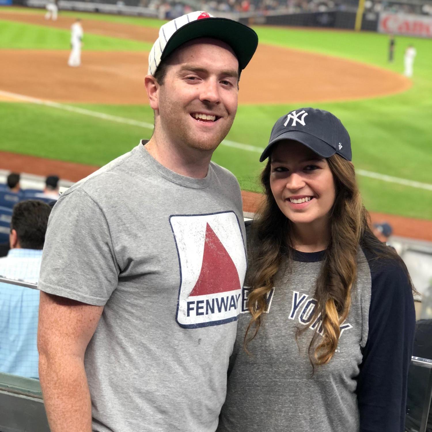 We survived our first Red Sox - Yankee game together