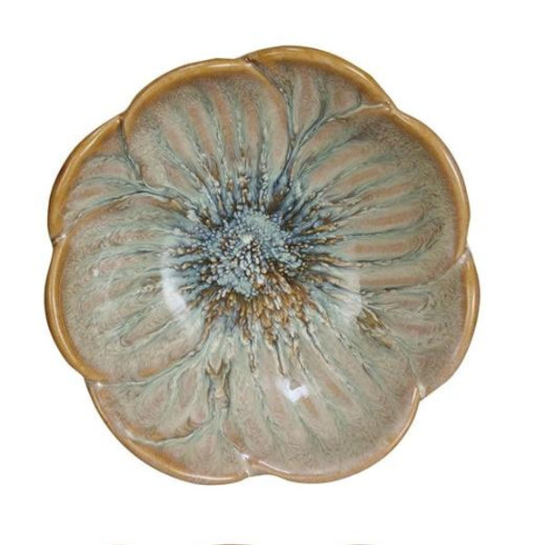 Stoneware Flower Bowl
