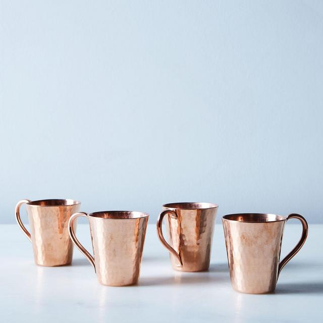 Hammered Copper Mini Mule Mugs (Set of 4)