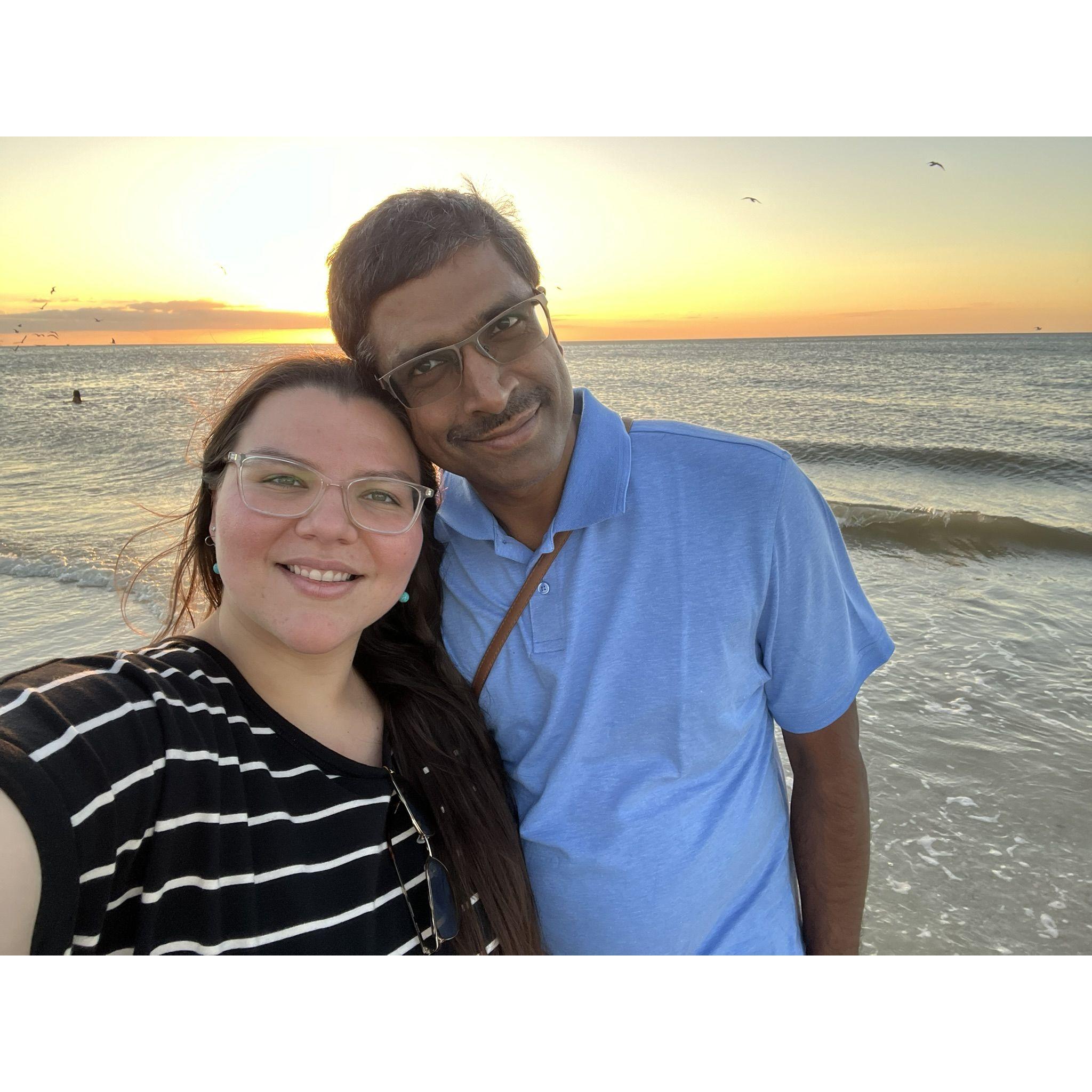 Enjoying a walk on the beach in Clearwater FL during a great spur of the moment roadtrip.