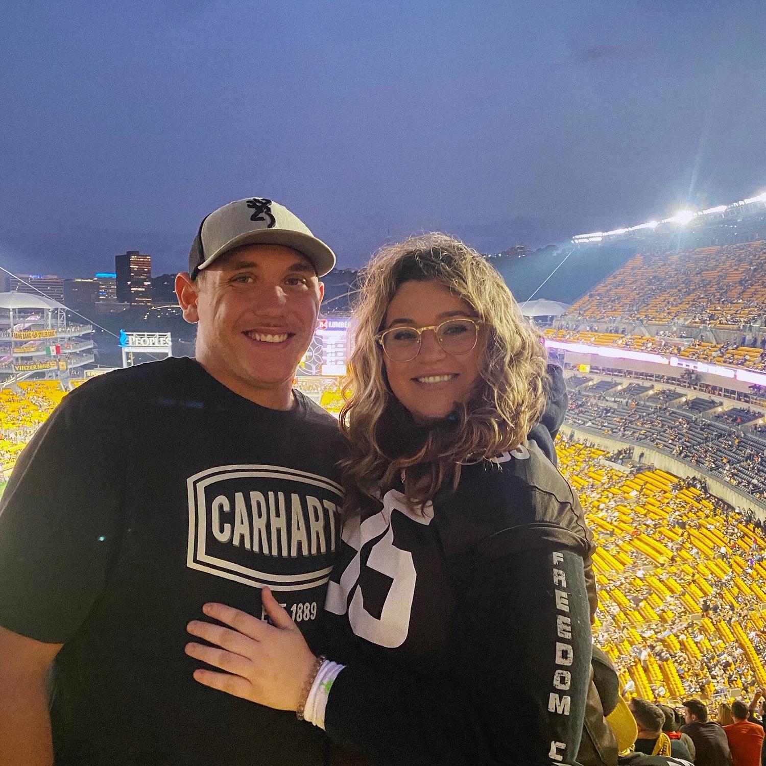 first football game... here we go brownies here we go.