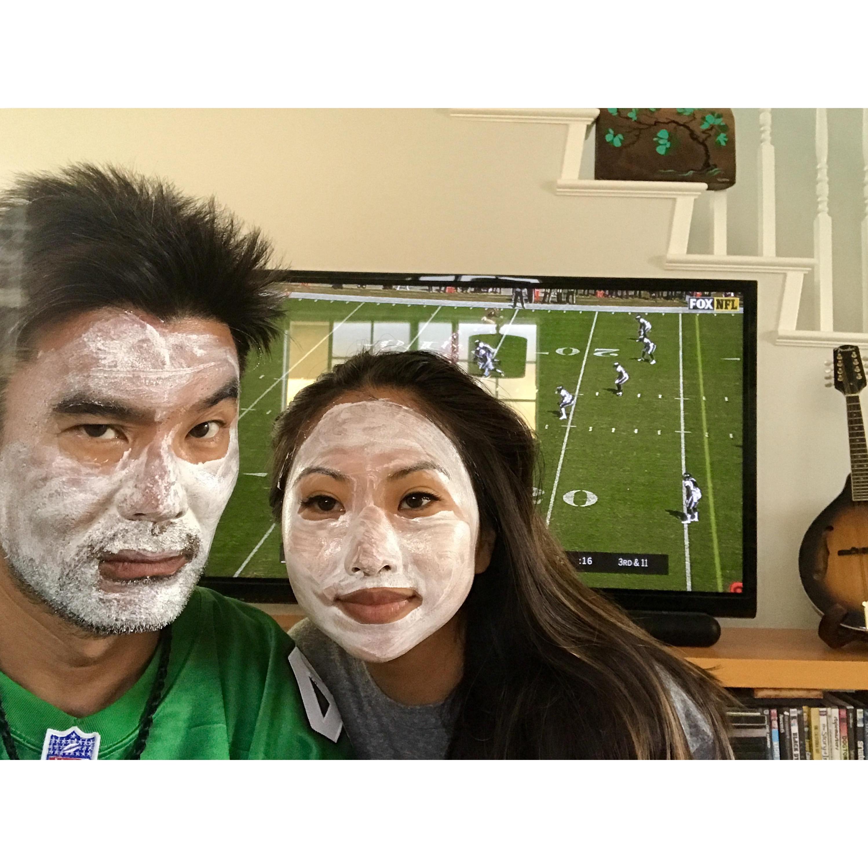 Eagles fans are the worst but worth the face clay mask. Smooth skin.