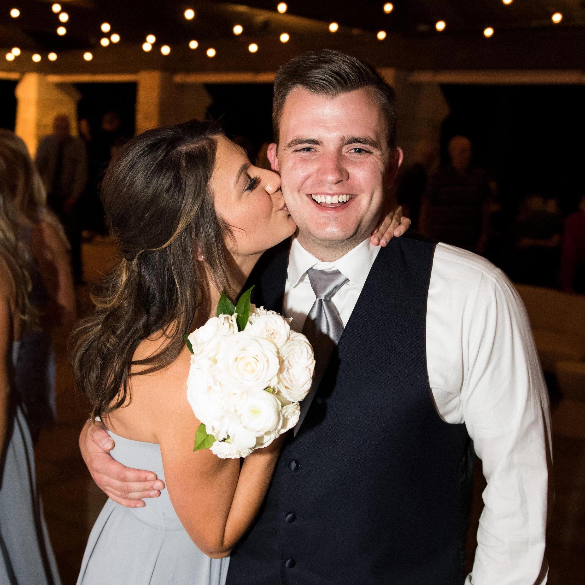 Meaghan caught the bouquet at Connor & Megan's wedding