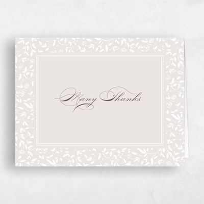 Light Greige, Grey Wedding Thank You - Manado Landscape