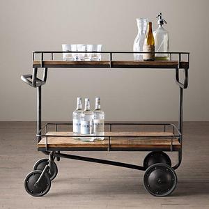 Warehouse Trolley Bar Cart