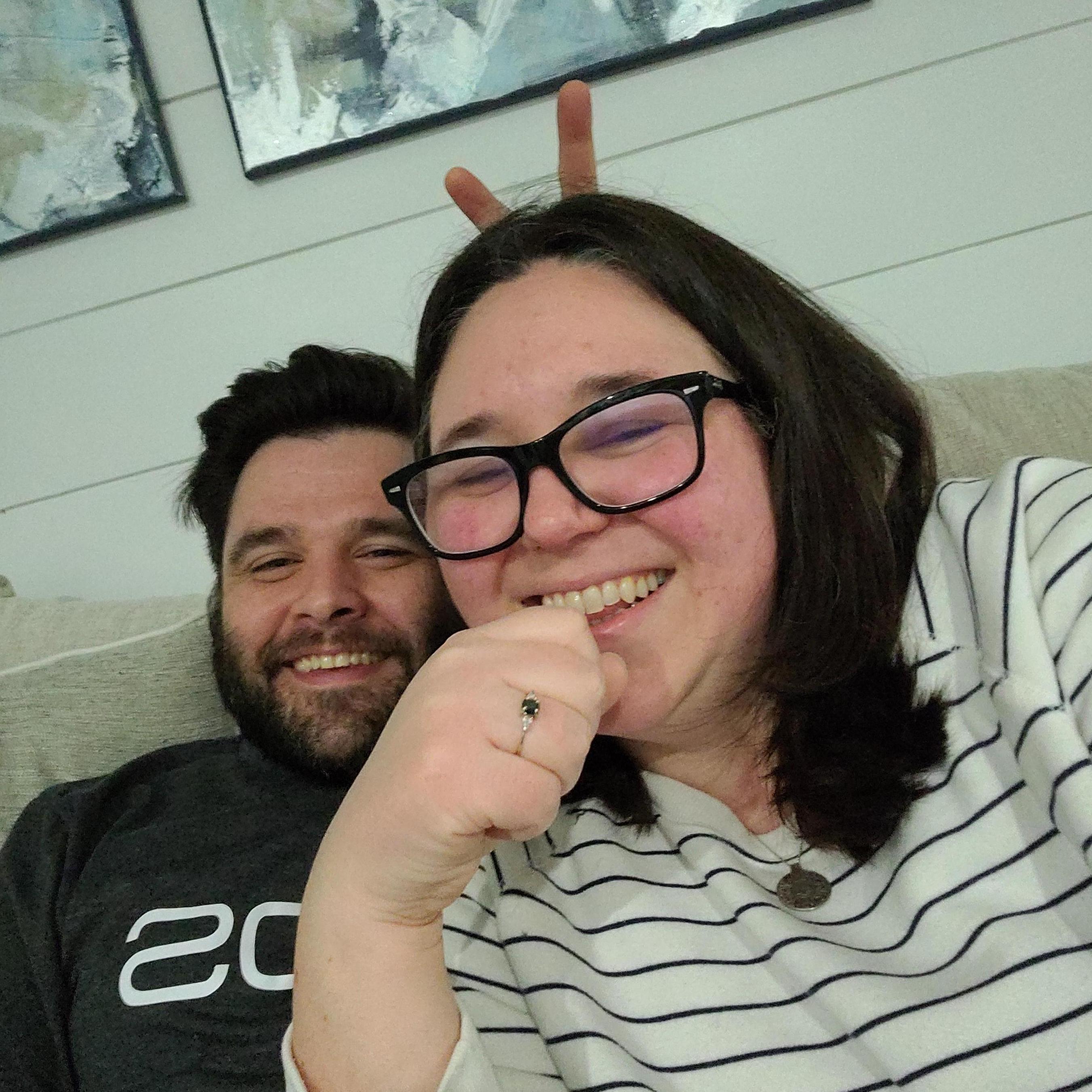 A few minutes after he popped the question! I feel like this sums us up pretty well.